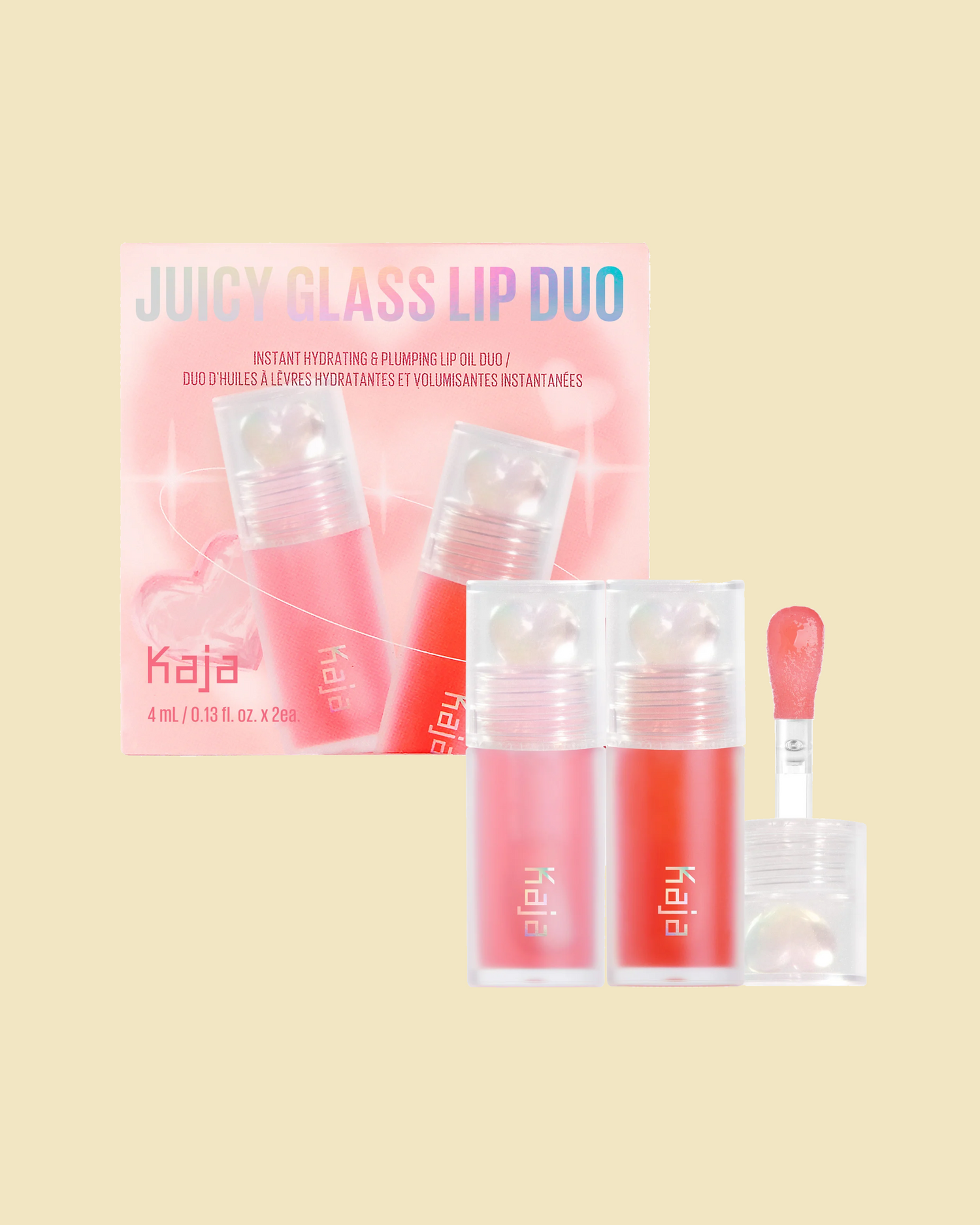 KAJA Juicy Glass Instant Hydrating & Plumping Lip Oil Duo