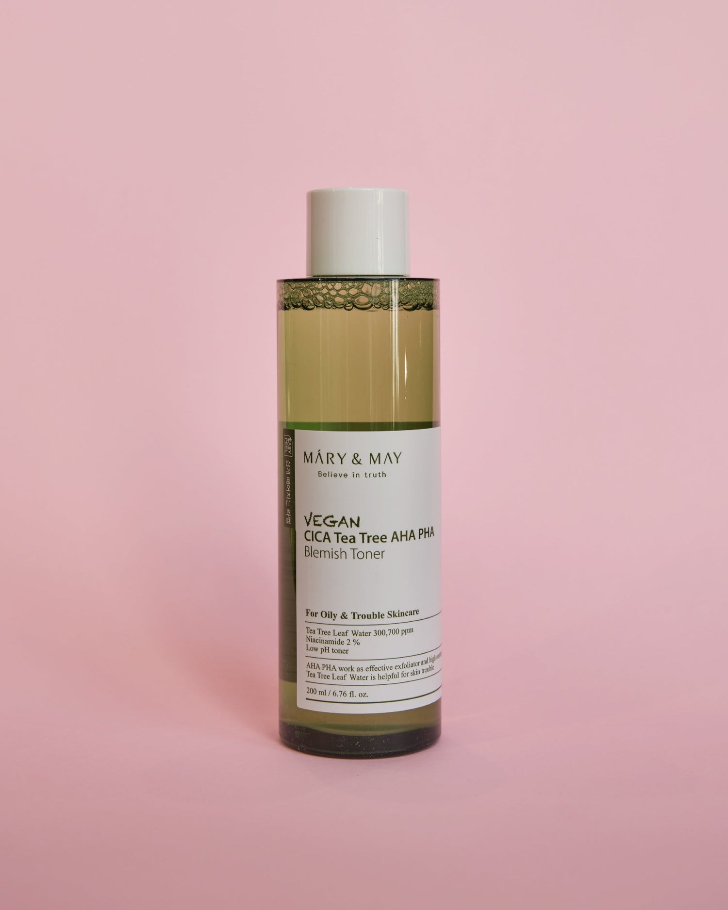 MARY & MAY Vegan CICA Tea Tree AHA PHA Blemish Toner