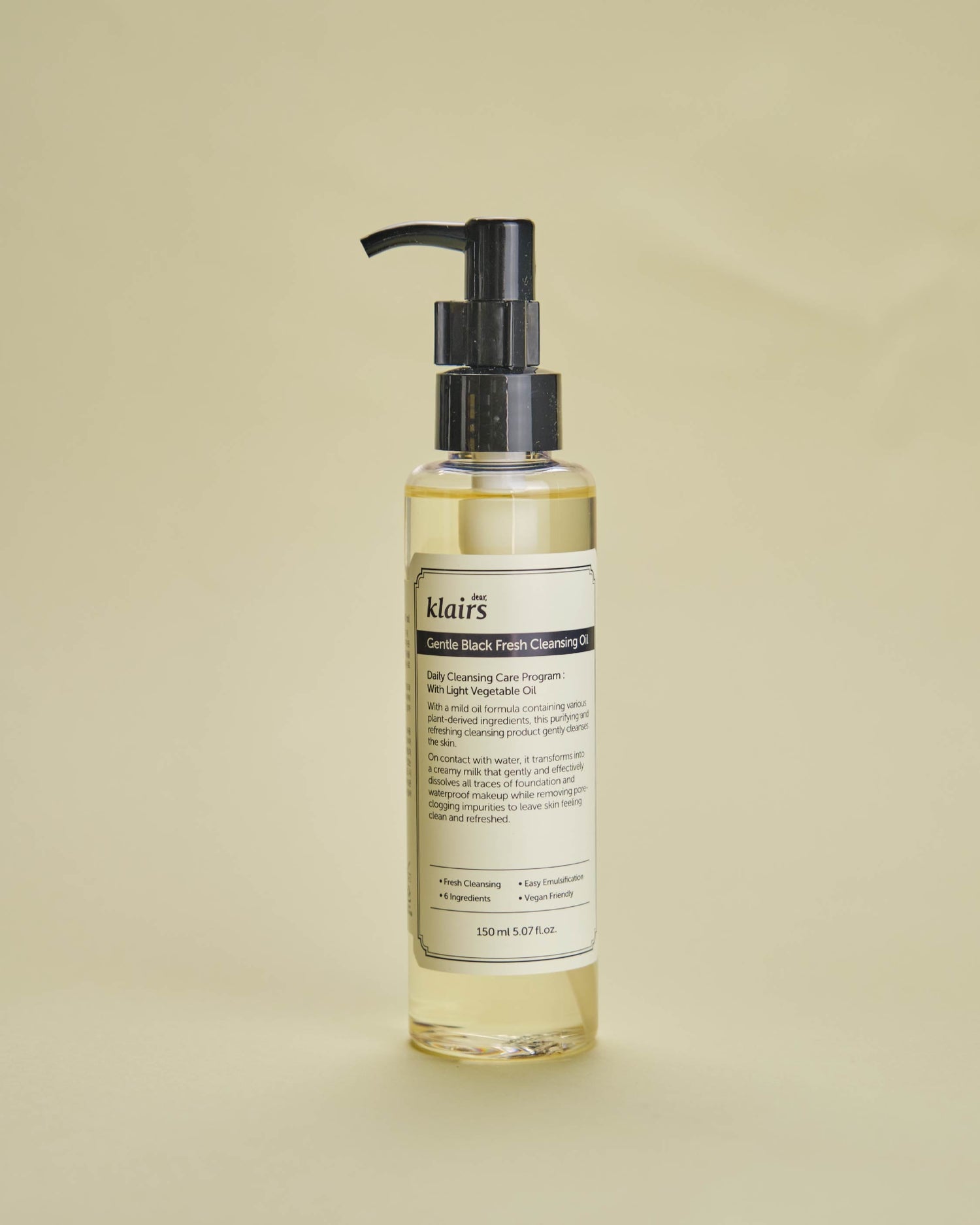 KLAIRS Gentle Black Fresh Cleansing Oil