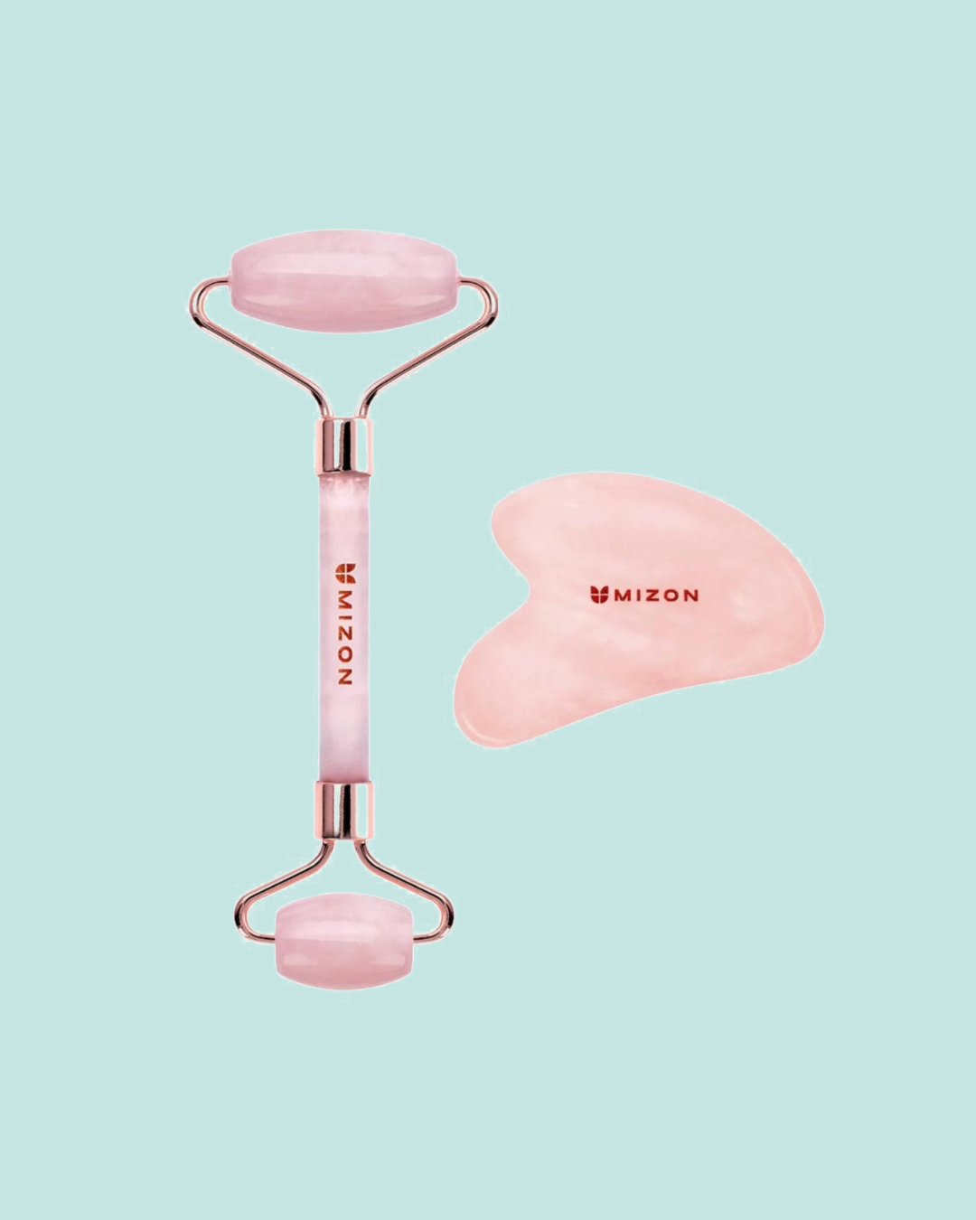 MIZON Facial Massage Roller and Gua-Sha Set