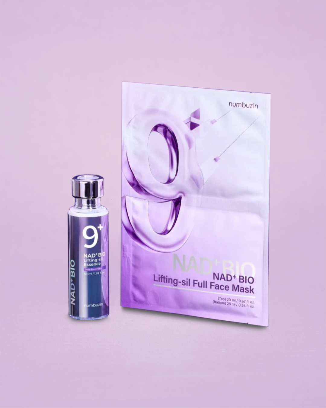NUMBUZIN No. 9 NAD+ Bio Lifting-sil Essence + Full Face Mask Set