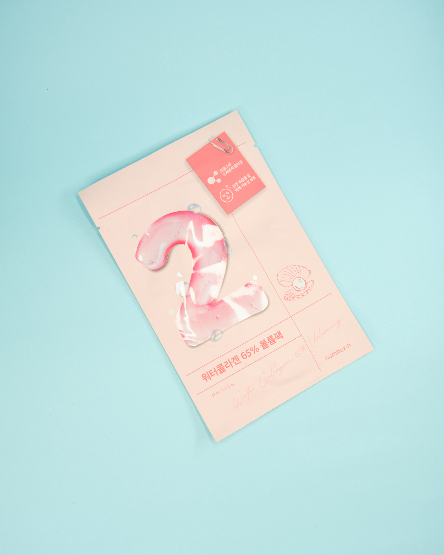 NUMBUZIN No.2 Water Collagen 65% Voluming Sheet Mask (1pc.)